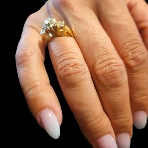 Vintage 14k 0.33 carat diamond ring size 6